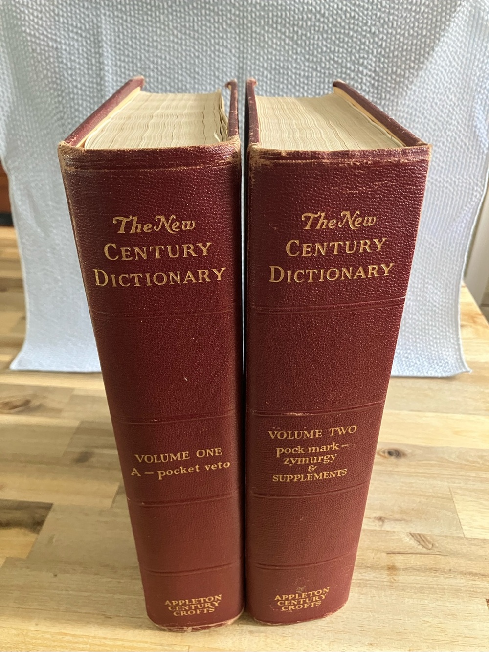 Vintage Two Volume Set of The New Century Dictionary 1956 Edition